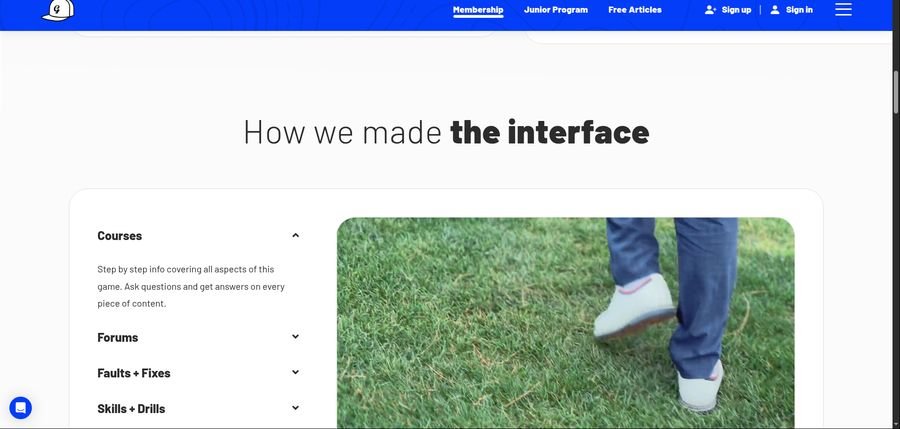 George Gankas Golf course interface